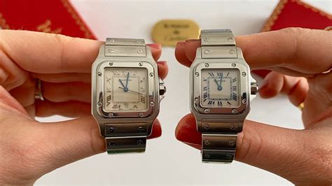 cartier santos galbee misure|cartier santos size chart.